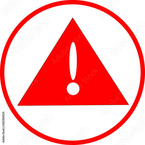 warning attention Vector Icon For Web And App