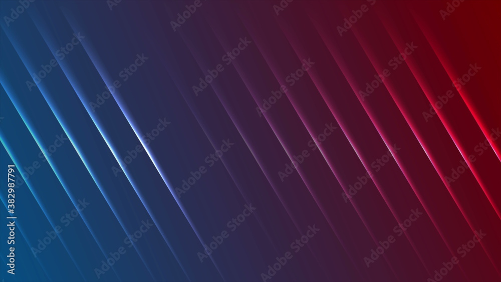 Blue and red neon laser lines background Blue and red neon laser lines background