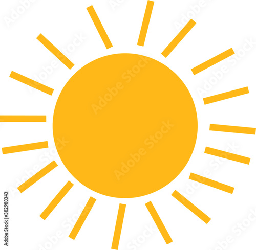sun Vector Icon For Web And App