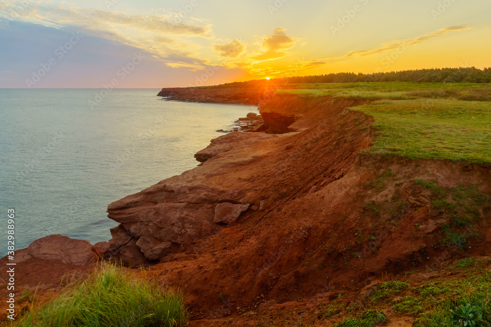 Sunrise in the Oceanview Lookoff, Cavendish, PEI