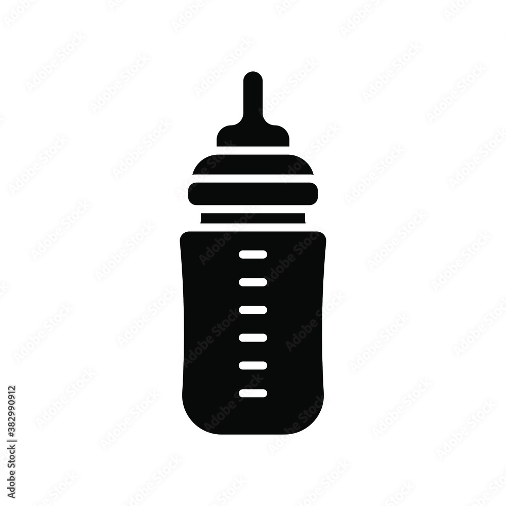 feeding bottle icon. Baby feeding bottle vector flat icon. vector illustration feeding bottle icon. Baby feeding bottle vector flat icon. vector illustration