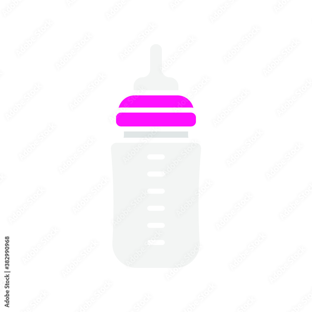 feeding bottle icon. Baby feeding bottle vector flat icon. vector illustration feeding bottle icon. Baby feeding bottle vector flat icon. vector illustration