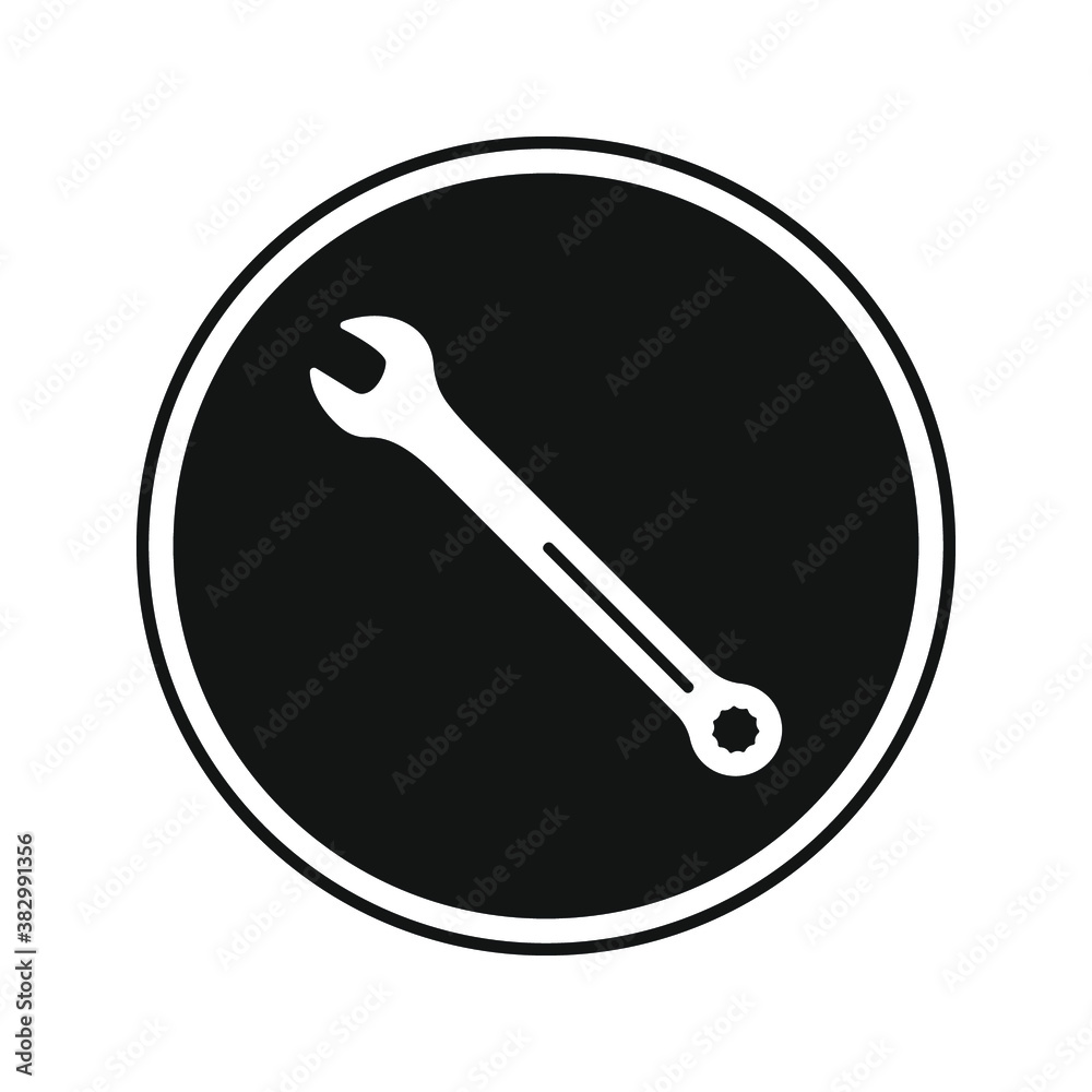 Wrench icon. Service tools vector. vector illustration Wrench icon. Service tools vector. vector illustration