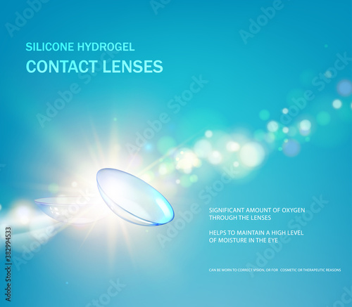 Design template box contact lens.