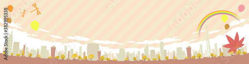 Townscape Autumn_rainbow city wide