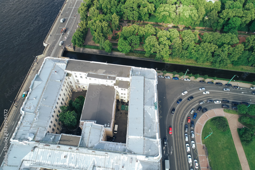 Aerial Townscape of Saint Petersburg City. Central District Aerial Townscape of Saint Petersburg City. Central District