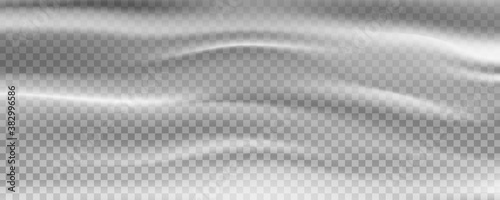 Transparent plastic warp background texture.