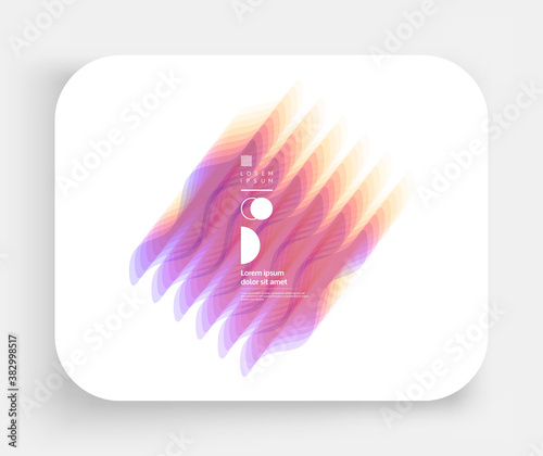 Abstract geometric background with transparent figures. Vector illustration made of various overlapping elements.