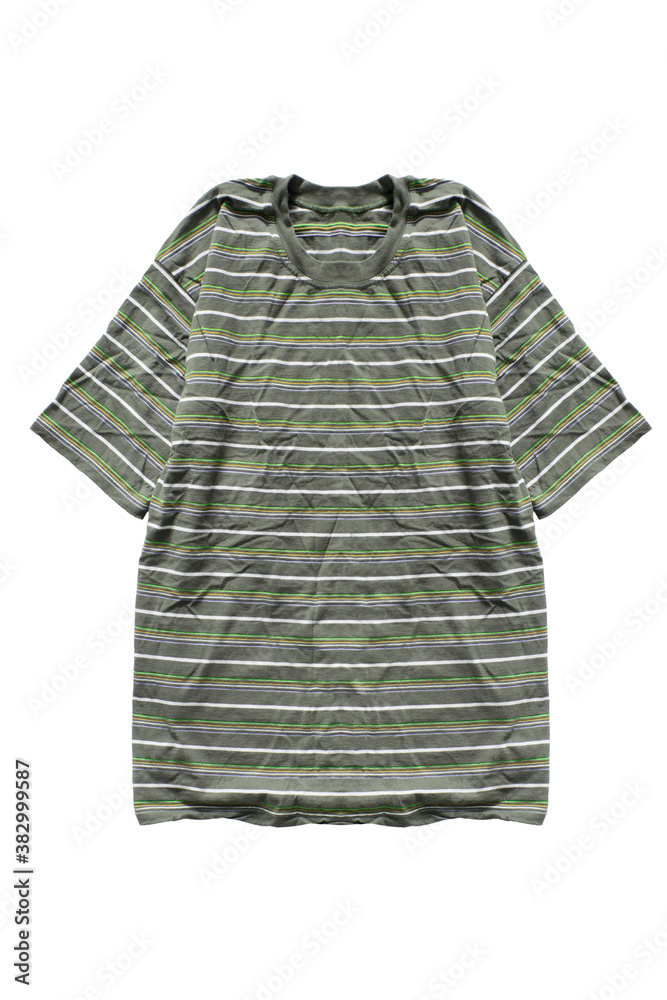 Obraz premium Striped t-shirt isolated