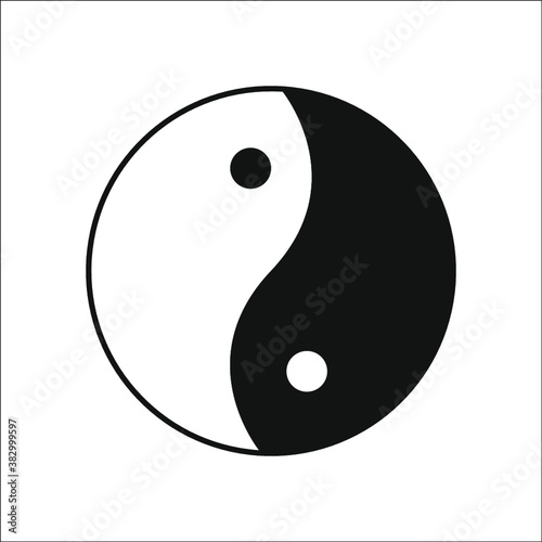 yin yang symbol.Kung Fu icon