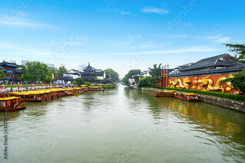 scenery of Confucius Temple in Nanjing  Jiangsu Province  China