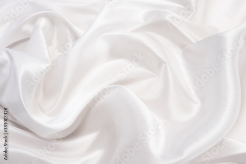 Ivory silk  fabric abstract background. photo