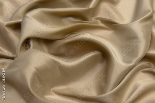 Ivory silk  fabric abstract background. photo