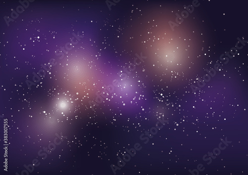 宇宙の背景　ベクターイラストレーション