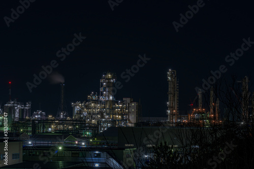 factory at night
