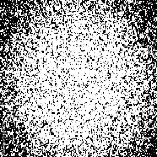 Abstract hatching gradient background. Broken texture explosion. Abstract vertical gradient halftone with falling bits. Rain from strokes. Vector illustration