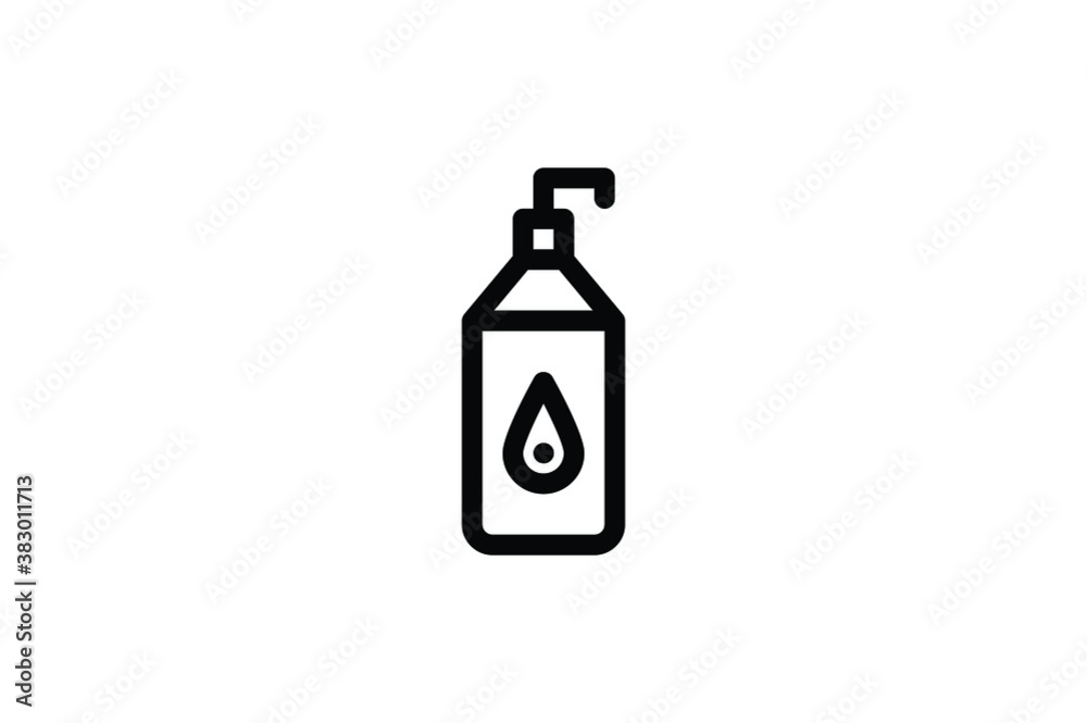 Medical Outline Icon - Disinfectant Medical Outline Icon - Disinfectant