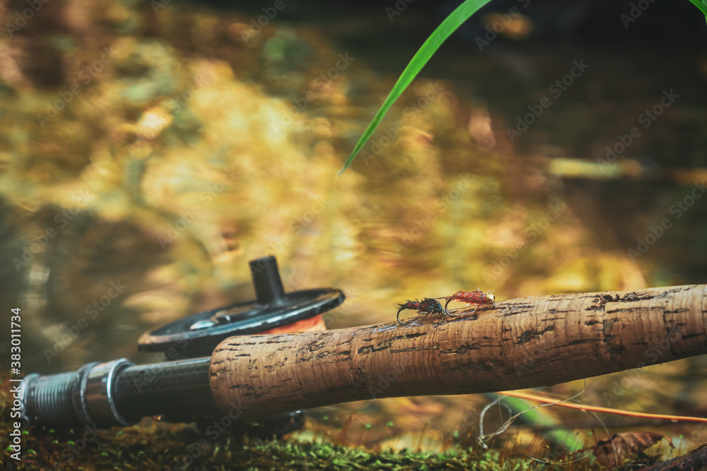 Naklejka premium Nymph. Fly fishing fly.