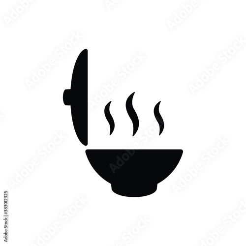 Noodle cup icon vector isolated on white, logo sign and symbol.