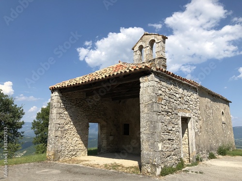 Romanesque church of St. Michael from the XIII. century, Pican - Istria, Croatia - Romanička crkvica Svetog Mihovila iz XIII. stoljeća, Pićan - Istra, Hrvatska photo