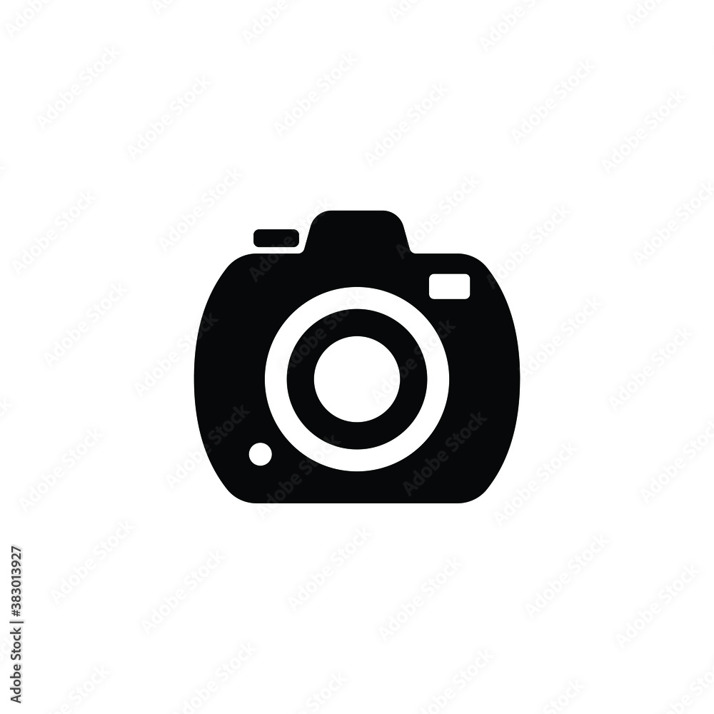 Camera icon vector isolated on white, logo sign and symbol. Camera icon vector isolated on white, logo sign and symbol.
