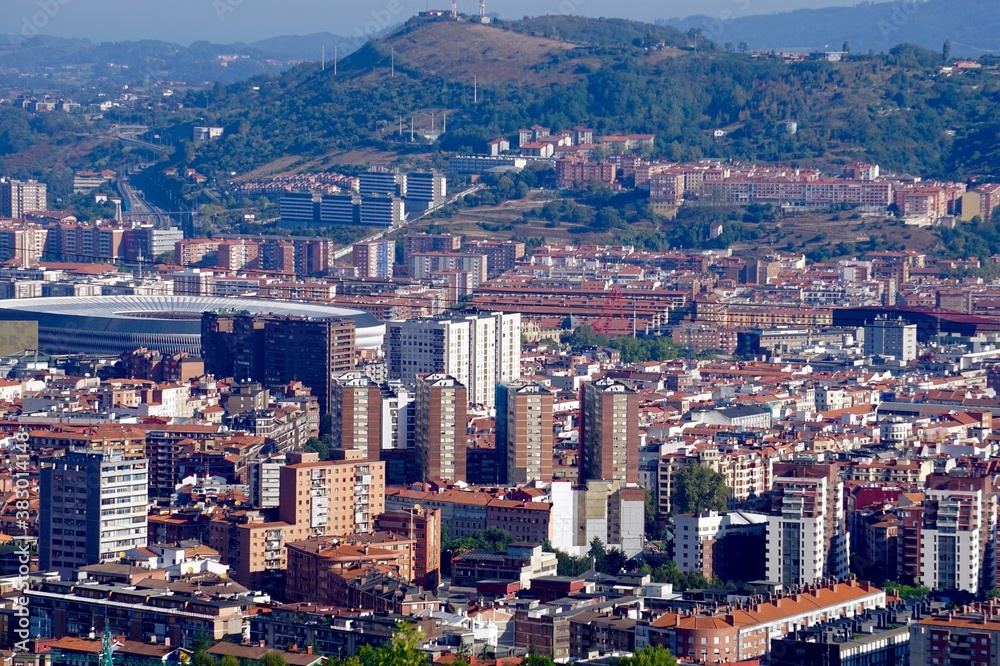 cityscape of Bilbao city, Spain, Bilbao travel destination