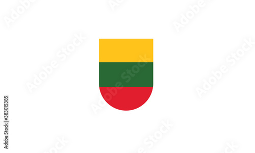 Free Download Lithuania flag shield vector illustration - GFXLoad