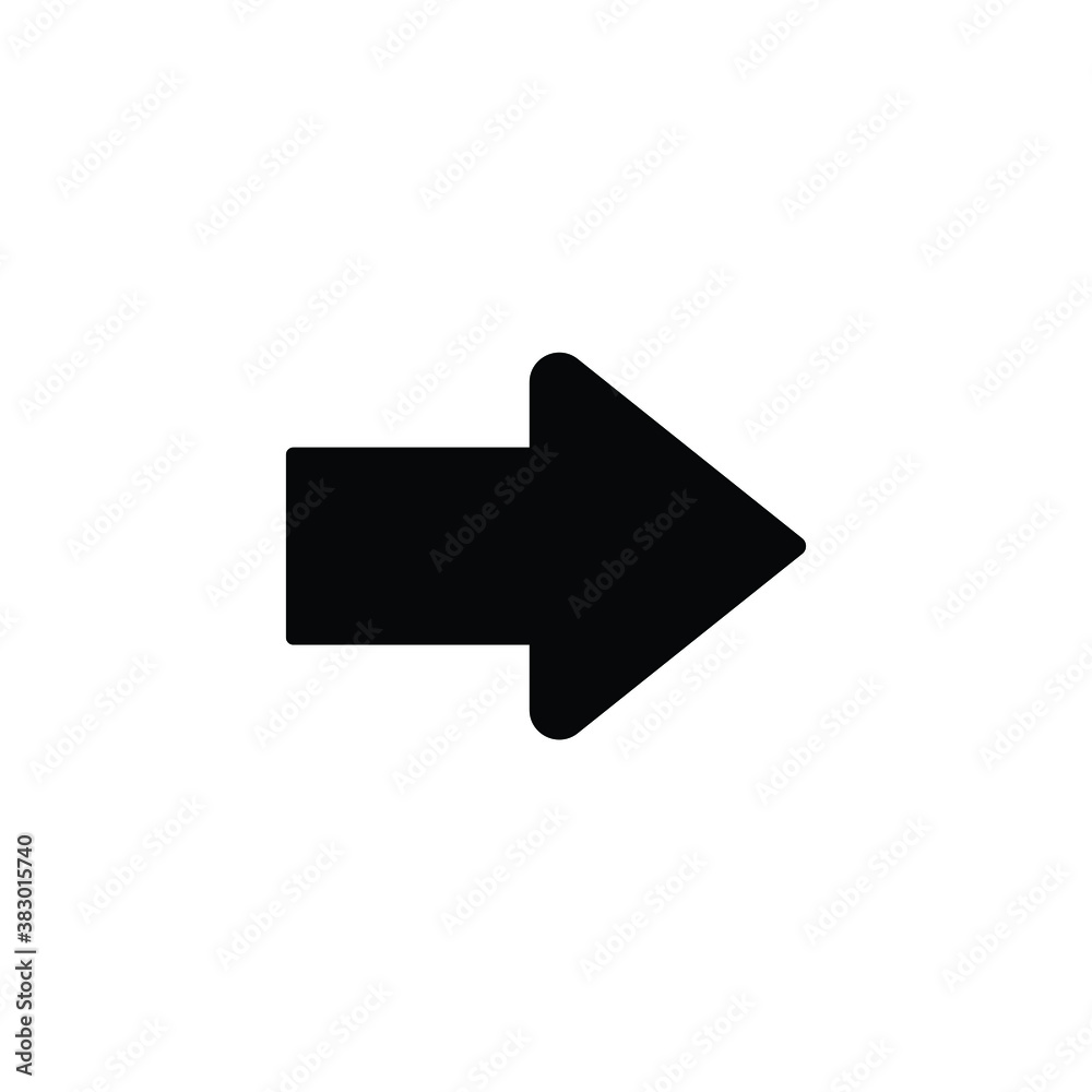 Arrow icon vector isolated on white, logo sign and symbol.