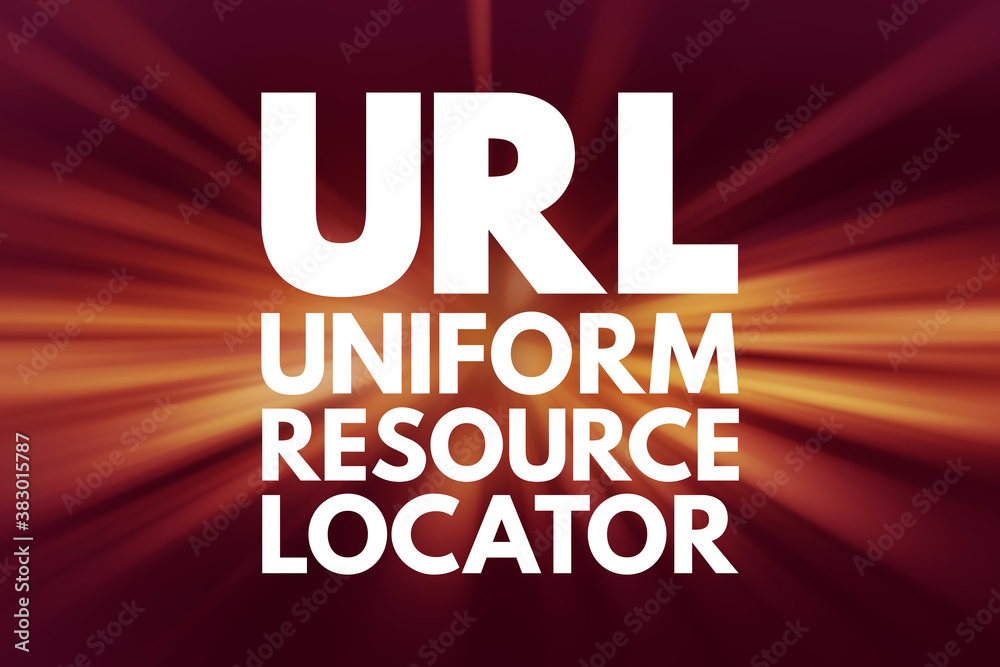 URL - Uniform Resource Locator acronym, technology concept background URL - Uniform Resource Locator acronym, technology concept background