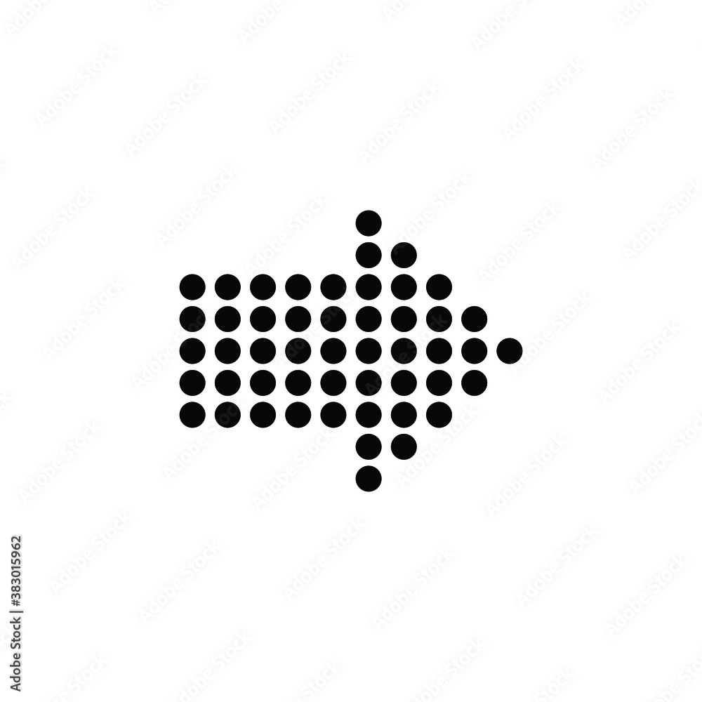 Arrow icon vector isolated on white, logo sign and symbol. Arrow icon vector isolated on white, logo sign and symbol.