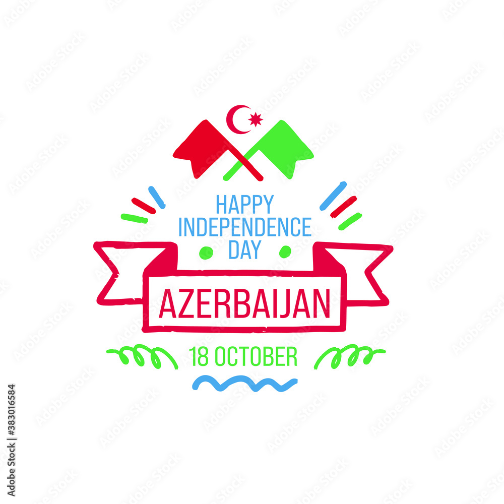 Happy independence day of Azerbaijan banner design. vector illustration for greeting cards, posters, invitations, brochures Happy independence day of Azerbaijan banner design. vector illustration for greeting cards, posters, invitations, brochures