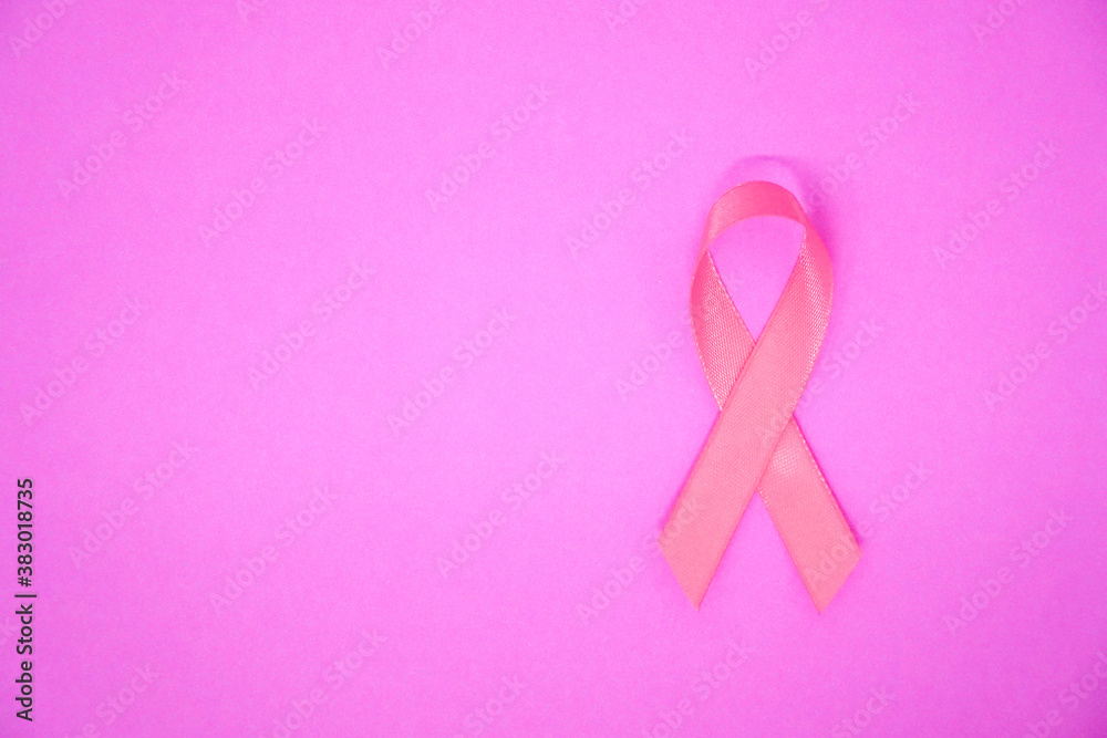 Pink cancer awareness ribbon concept Pink cancer awareness ribbon concept