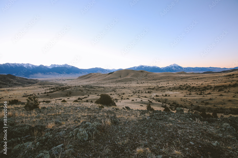 Obraz premium House in the ranch, Livingston, Montana 