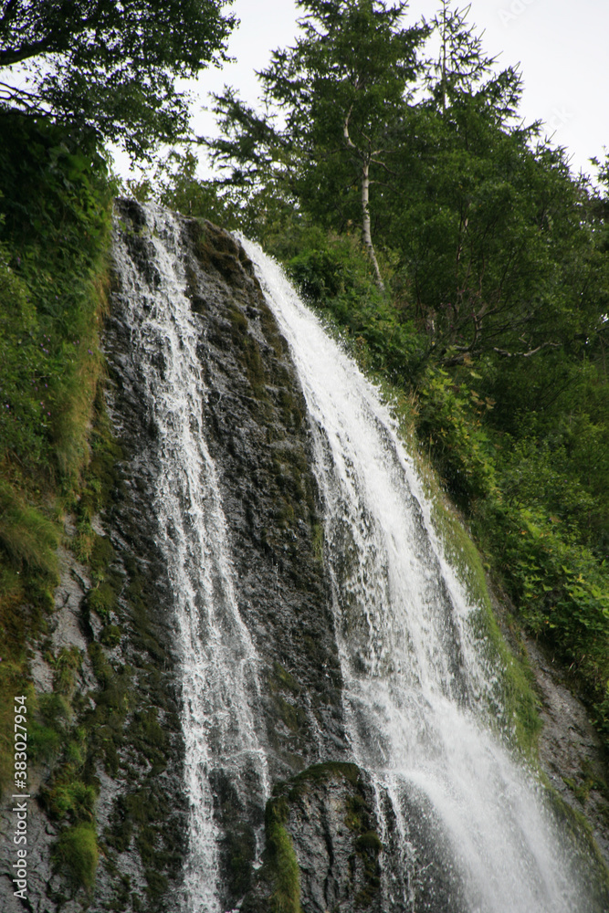 Obraz premium waterfall in auvergne (france)