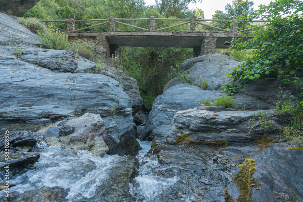 bridge crossing a river in southern Spain bridge crossing a river in southern Spain