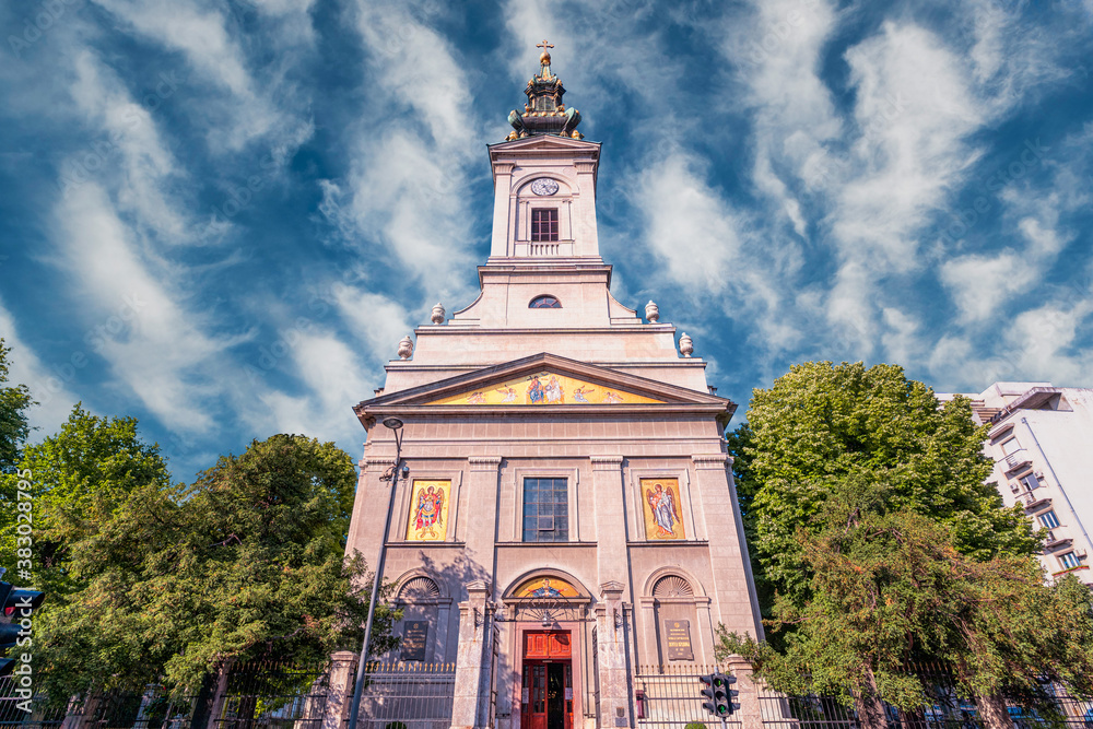 Fototapeta premium St. Michael's Cathedral in Belgrade downtown