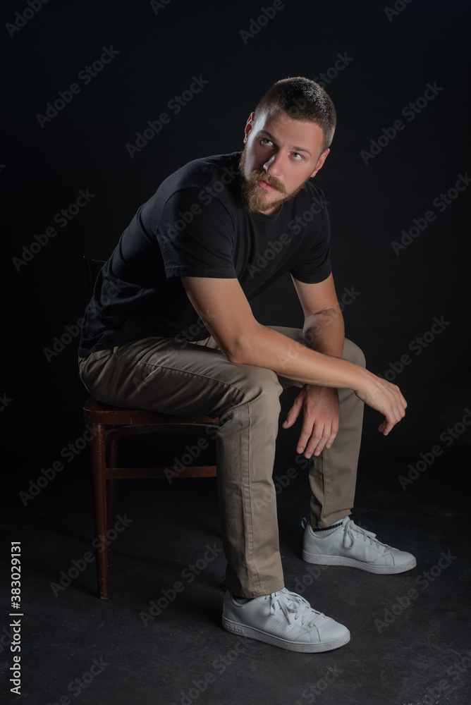 Young man expressing different emotions. Dramatic potrait Young man expressing different emotions. Dramatic potrait