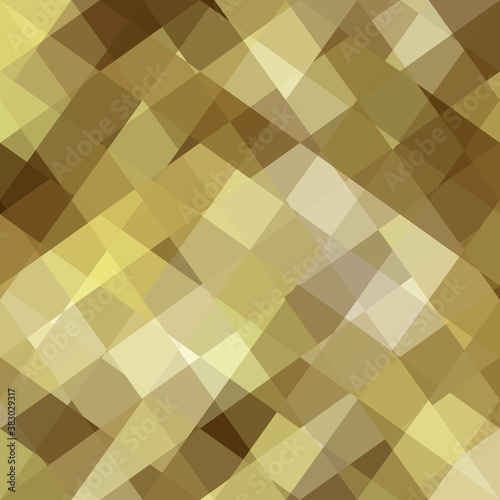 Violet geometric abstract pattern in low poly style. Effect of a glass. Vector image. Gold shine texture.