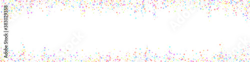 Festive actual confetti. Celebration stars. Colorf