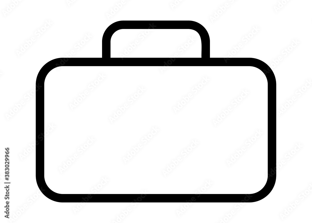 briefcase black Line vector icon briefcase black Line vector icon