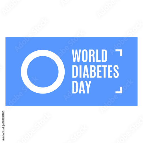 World diabetes day, abstract vector logo. Diabetes medical symbol. World Diabetes Day in November 14.