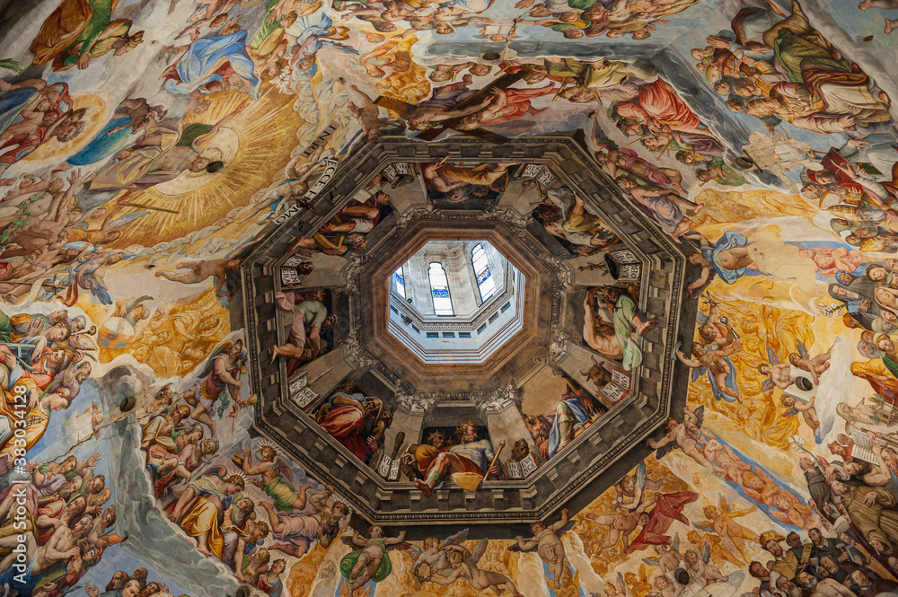 Φωτογραφία Detail of the Fresco in the Dome, Florence Cathedral, Italy