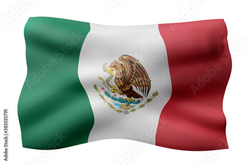  Mexico 3d flag