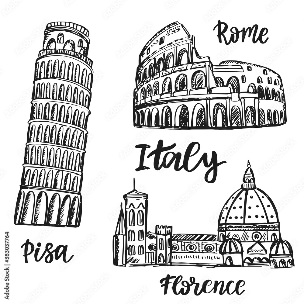Φωτογραφία Coliseum,tower of Pisa, Basilica e San Lorenzo Florence