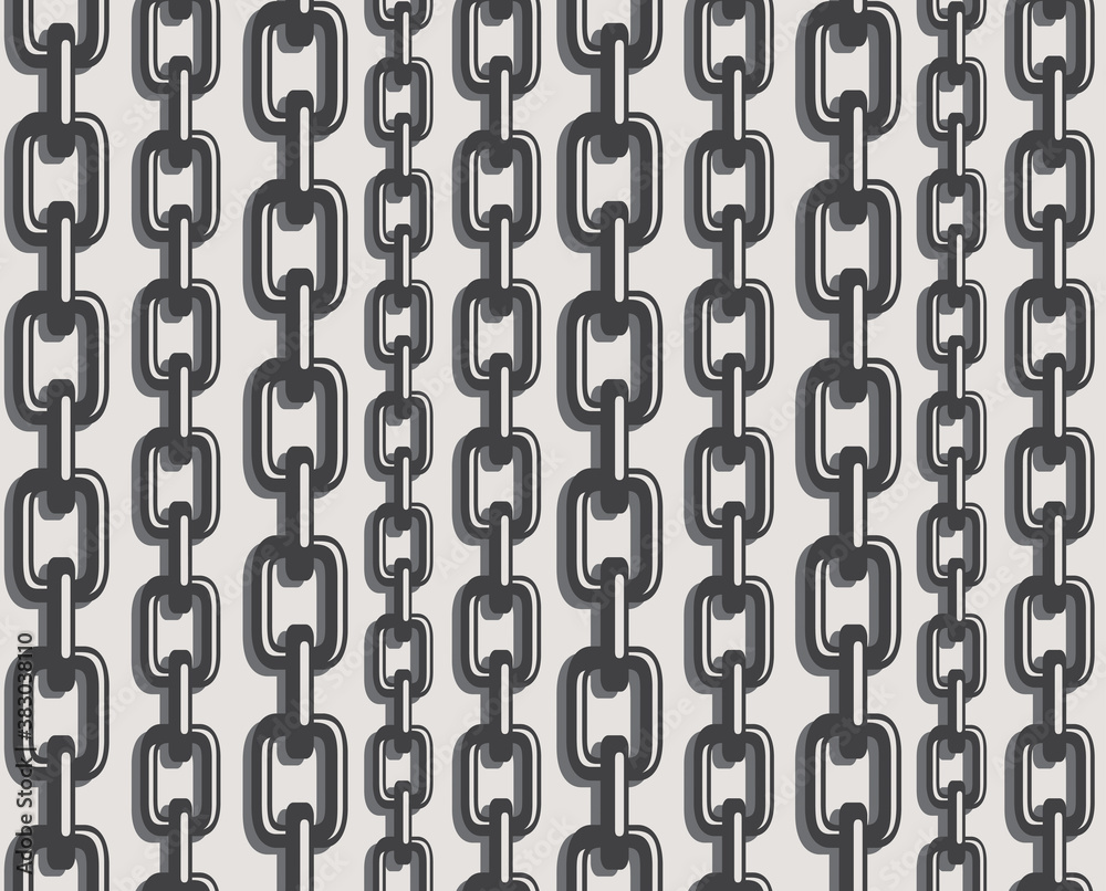 Seamless pattern with chains. Vector illustration for print.