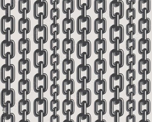 Seamless pattern with chains. Vector illustration for print.