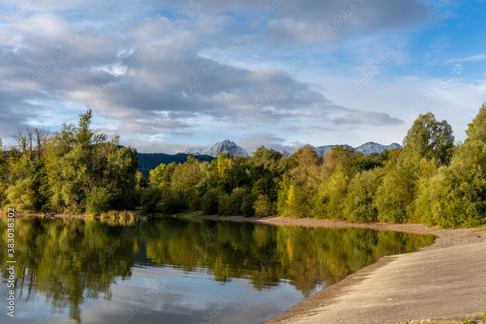 the view of Tegelberg from Forggensee September - 2020 