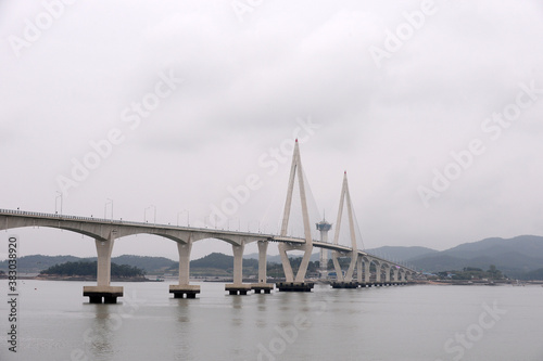 Chilsandaegyo Bridge in Muan-gun, Jeollanamdo, South Korea.