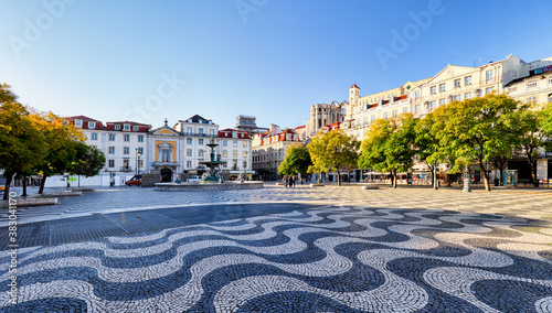 Lisbon - Rossio square at day, Portugal