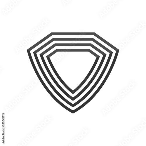 Security shield line icon